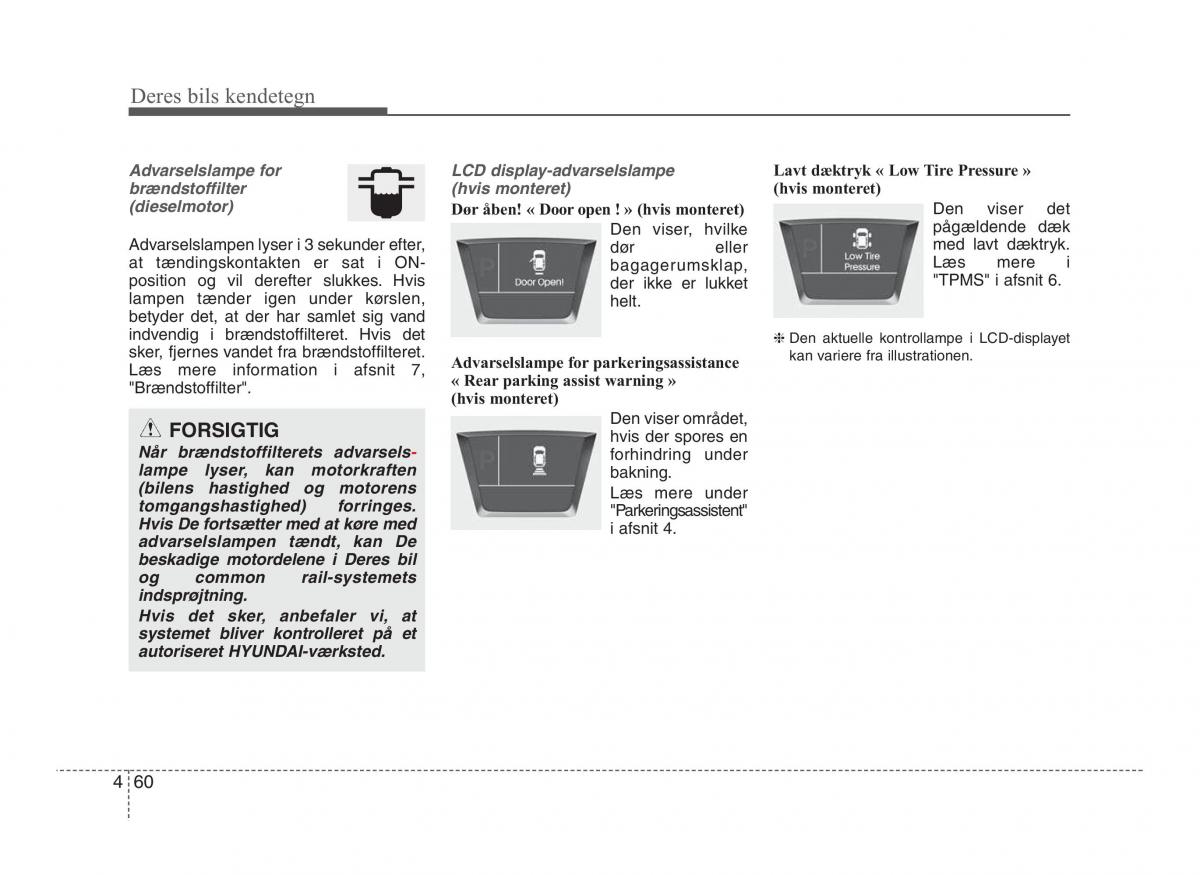 Hyundai ix20 Bilens instruktionsbog / page 137