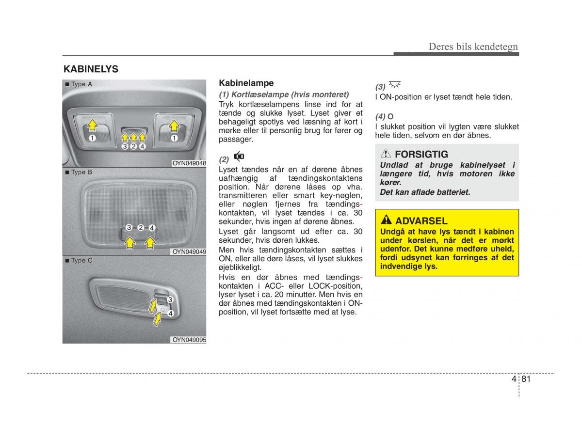 Hyundai ix20 Bilens instruktionsbog / page 158