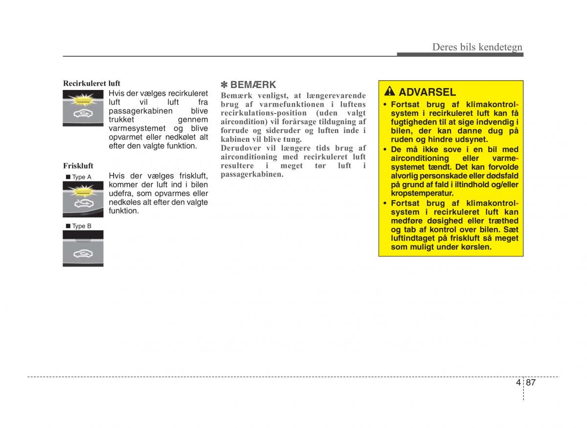 Hyundai ix20 Bilens instruktionsbog / page 164