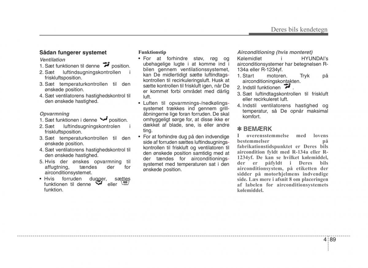 Hyundai ix20 Bilens instruktionsbog / page 166