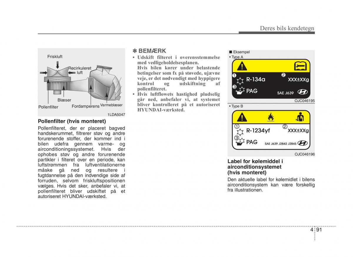 Hyundai ix20 Bilens instruktionsbog / page 168