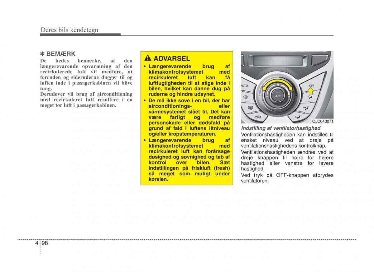 Hyundai ix20 Bilens instruktionsbog / page 175