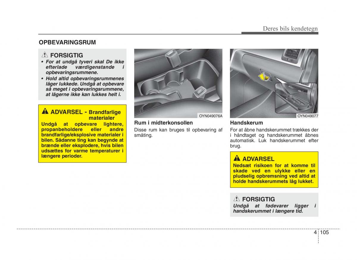 Hyundai ix20 Bilens instruktionsbog / page 182