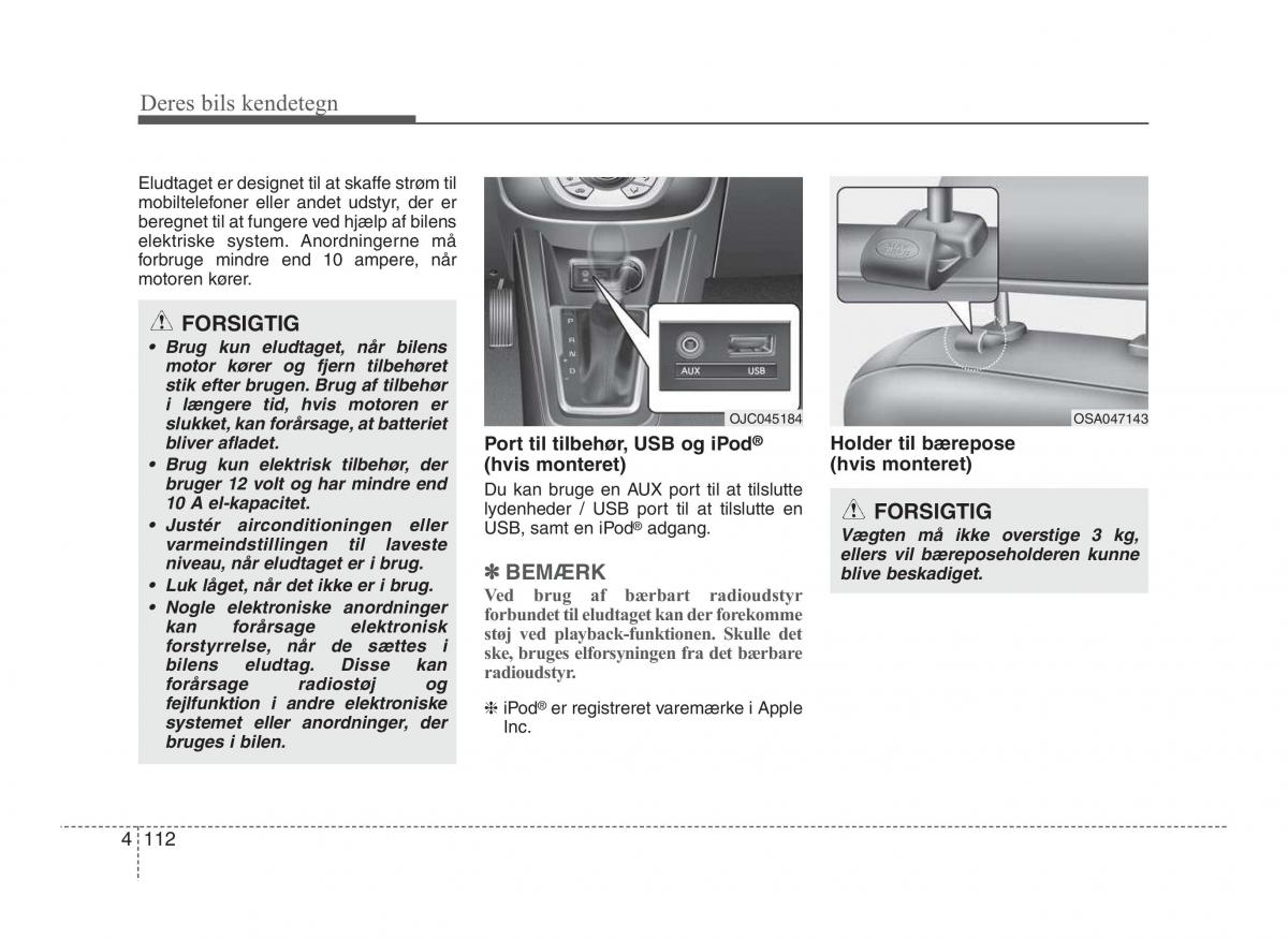 Hyundai ix20 Bilens instruktionsbog / page 189