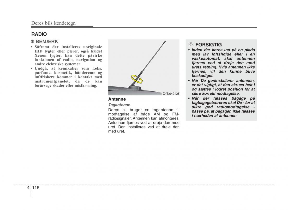 Hyundai ix20 Bilens instruktionsbog / page 193