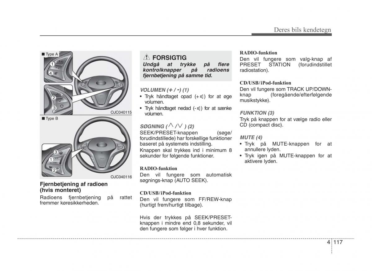 Hyundai ix20 Bilens instruktionsbog / page 194