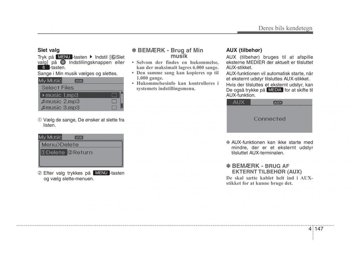 Hyundai ix20 Bilens instruktionsbog / page 224