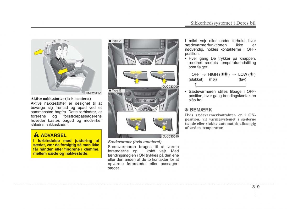 Hyundai ix20 Bilens instruktionsbog / page 24