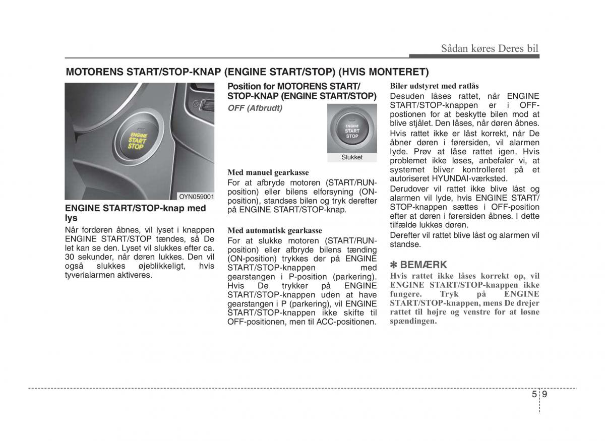 Hyundai ix20 Bilens instruktionsbog / page 243