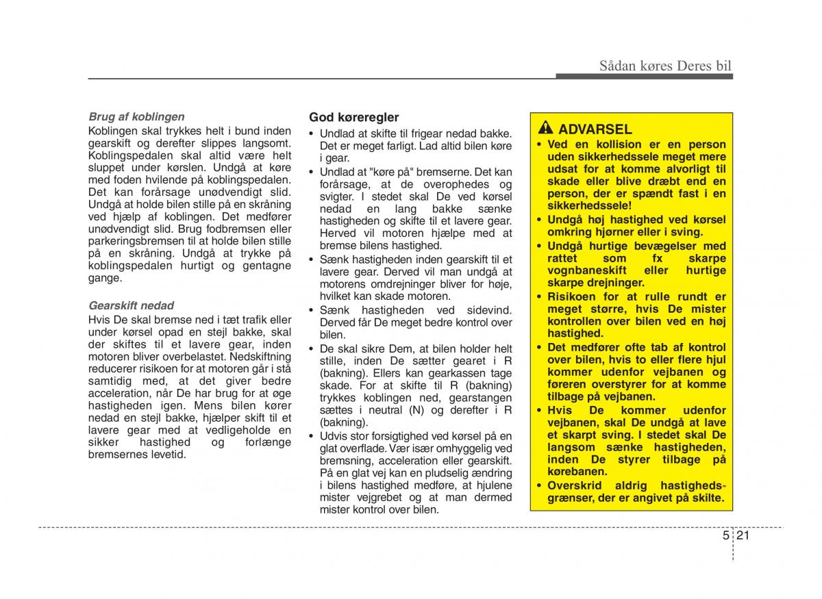 Hyundai ix20 Bilens instruktionsbog / page 255