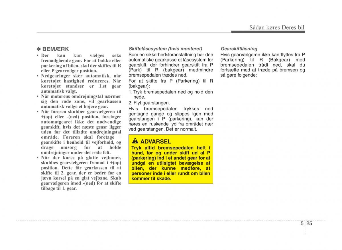 Hyundai ix20 Bilens instruktionsbog / page 259