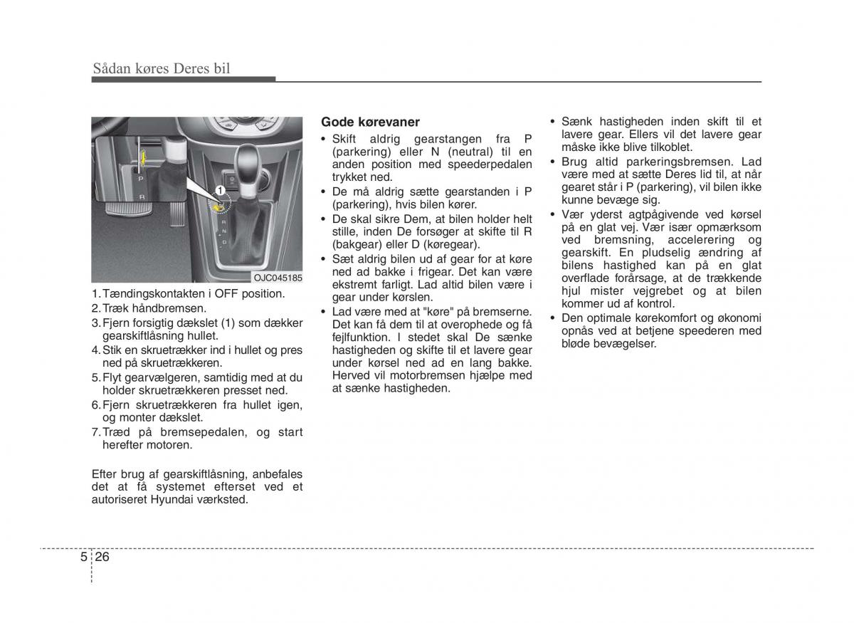 Hyundai ix20 Bilens instruktionsbog / page 260