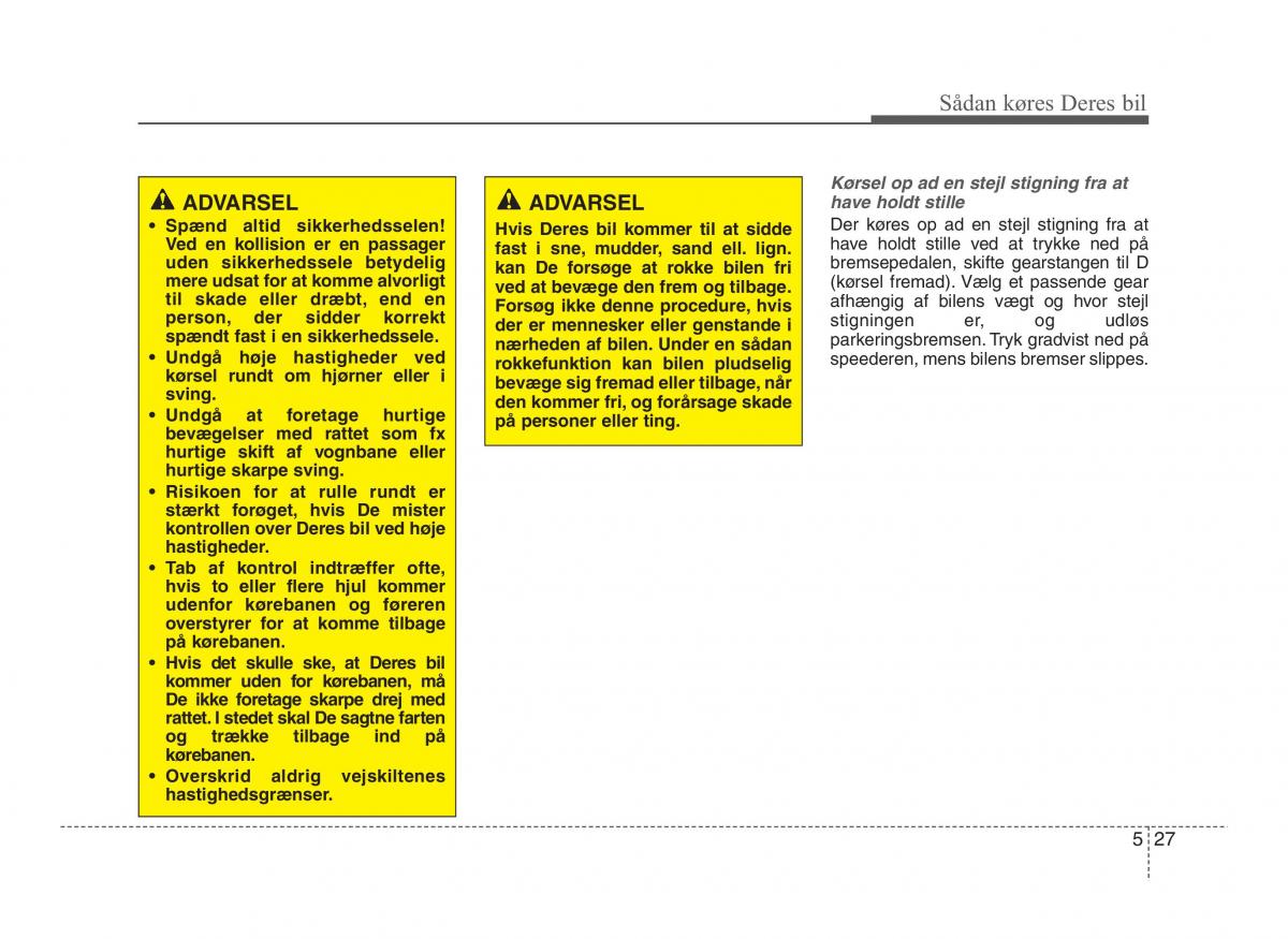 Hyundai ix20 Bilens instruktionsbog / page 261