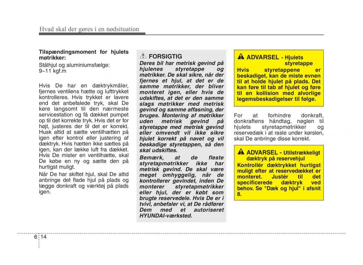 Hyundai ix20 Bilens instruktionsbog / page 311