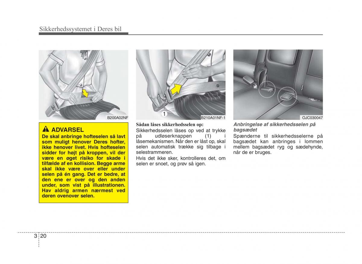 Hyundai ix20 Bilens instruktionsbog / page 35