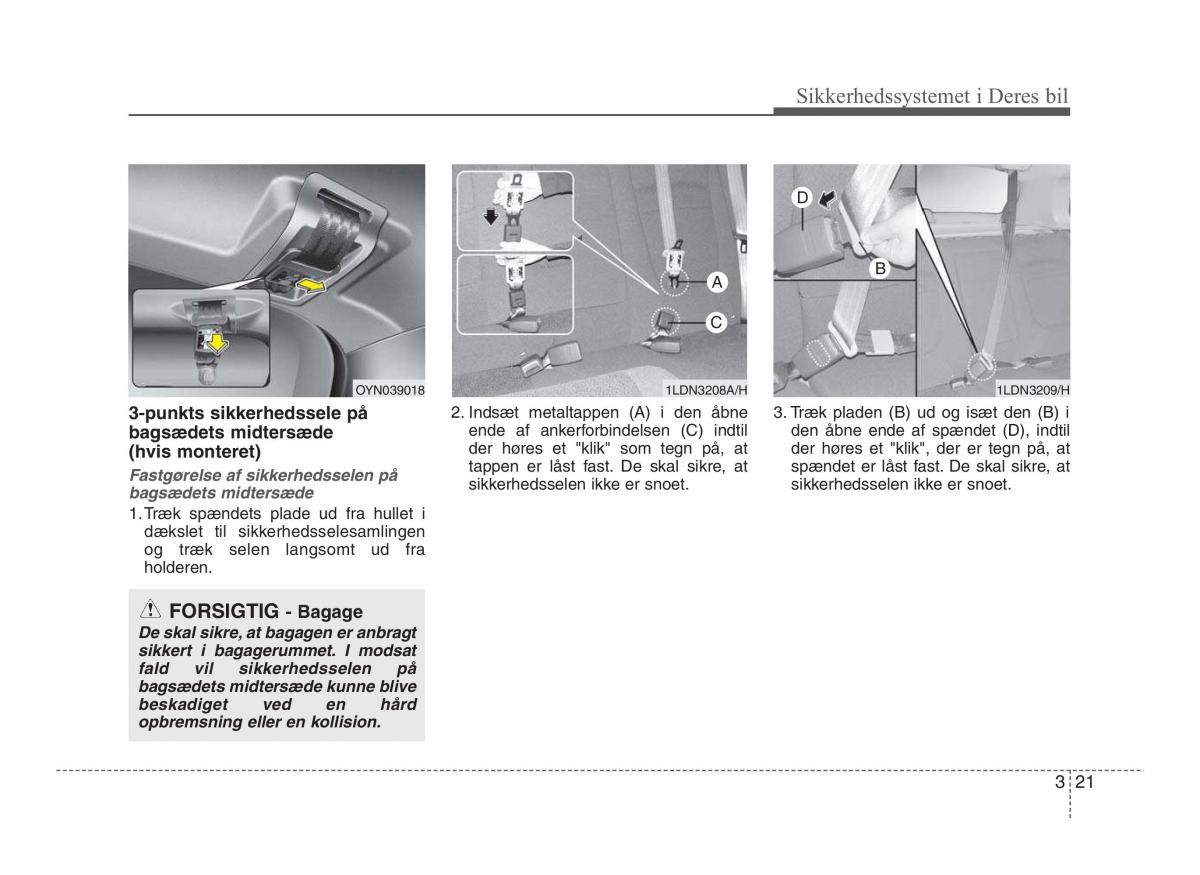 Hyundai ix20 Bilens instruktionsbog / page 36