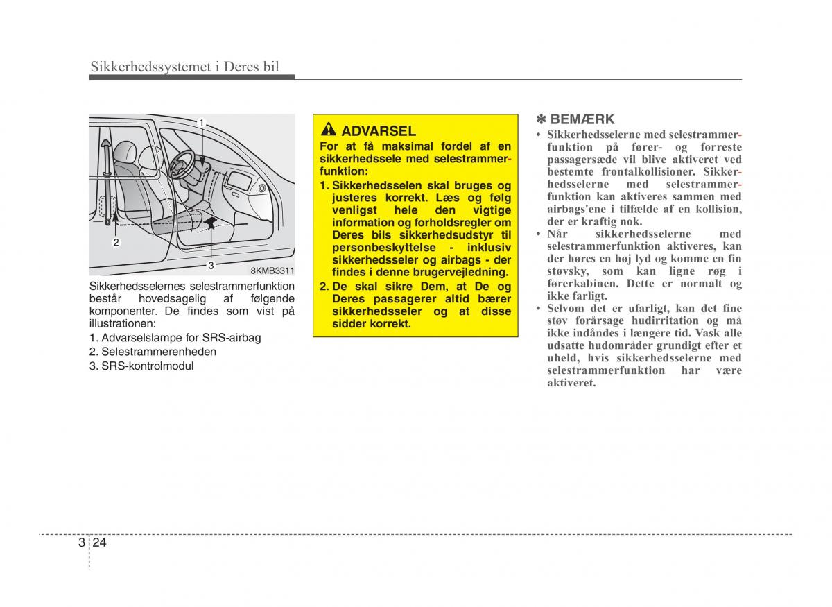 Hyundai ix20 Bilens instruktionsbog / page 39