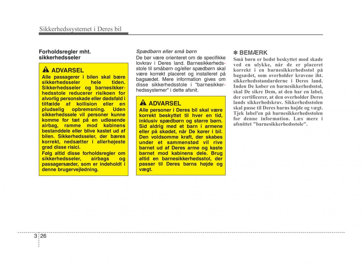 Hyundai ix20 Bilens instruktionsbog / page 41