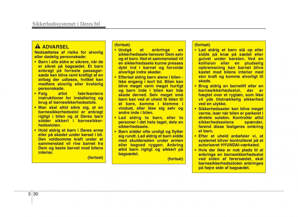 Hyundai ix20 Bilens instruktionsbog / page 45