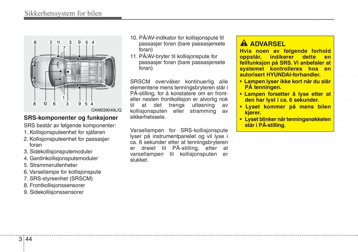 Hyundai ix20 bruksanvisningen / page 59