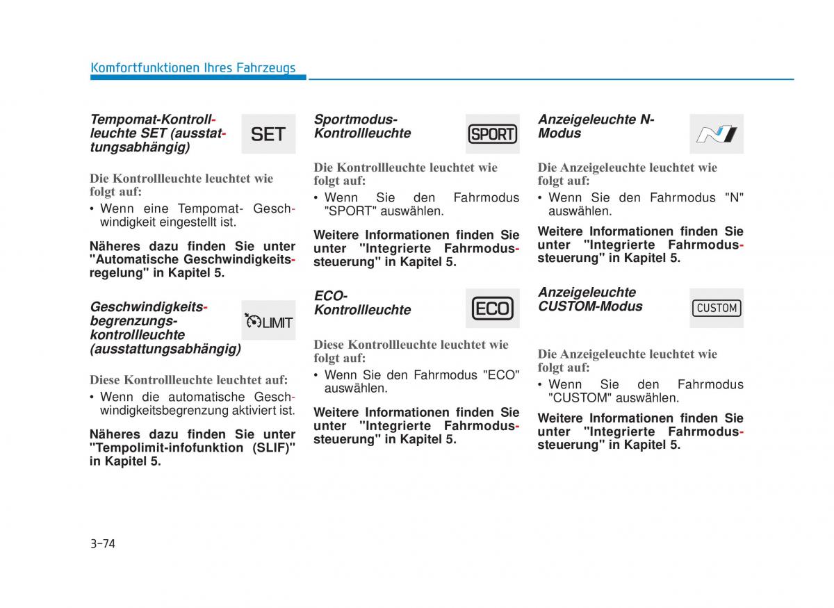 Hyundai i30N Performance Handbuch / page 163