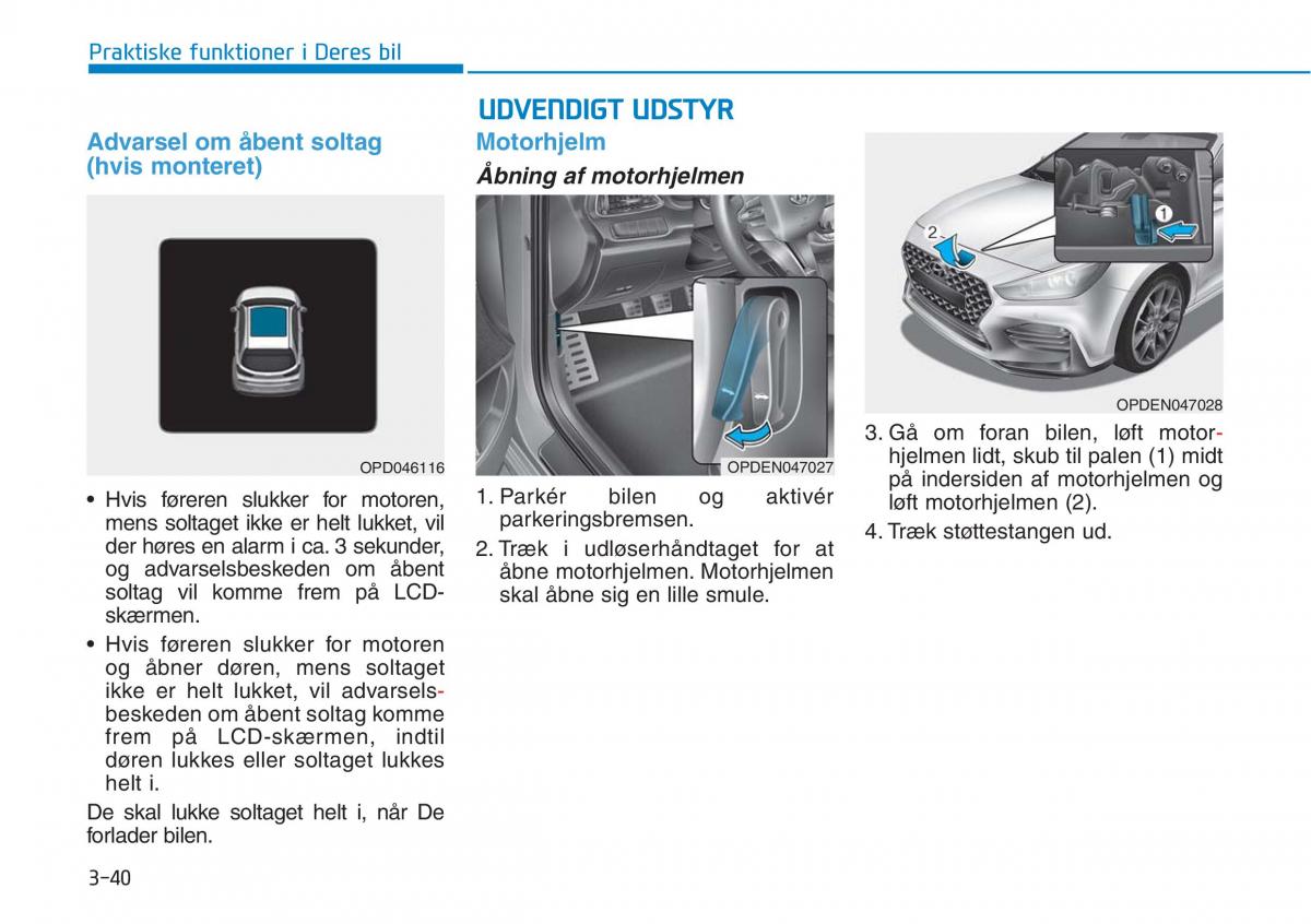 Hyundai i30N Performance Bilens instruktionsbog / page 123