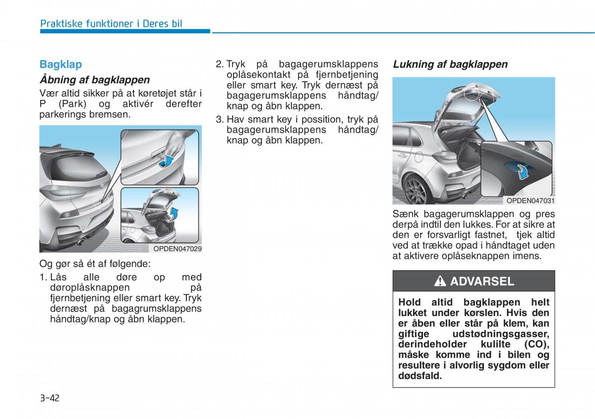 Hyundai i30N Performance Bilens instruktionsbog / page 125