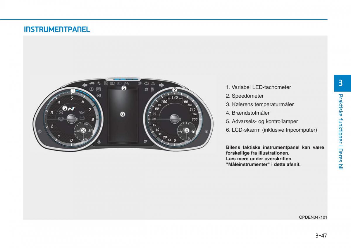 Hyundai i30N Performance Bilens instruktionsbog / page 130