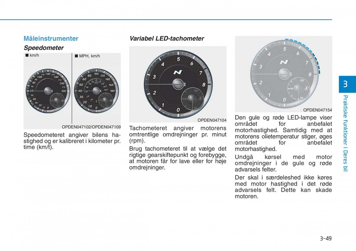 Hyundai i30N Performance Bilens instruktionsbog / page 132