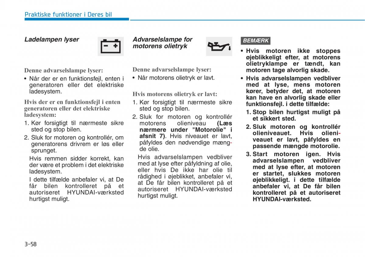 Hyundai i30N Performance Bilens instruktionsbog / page 141