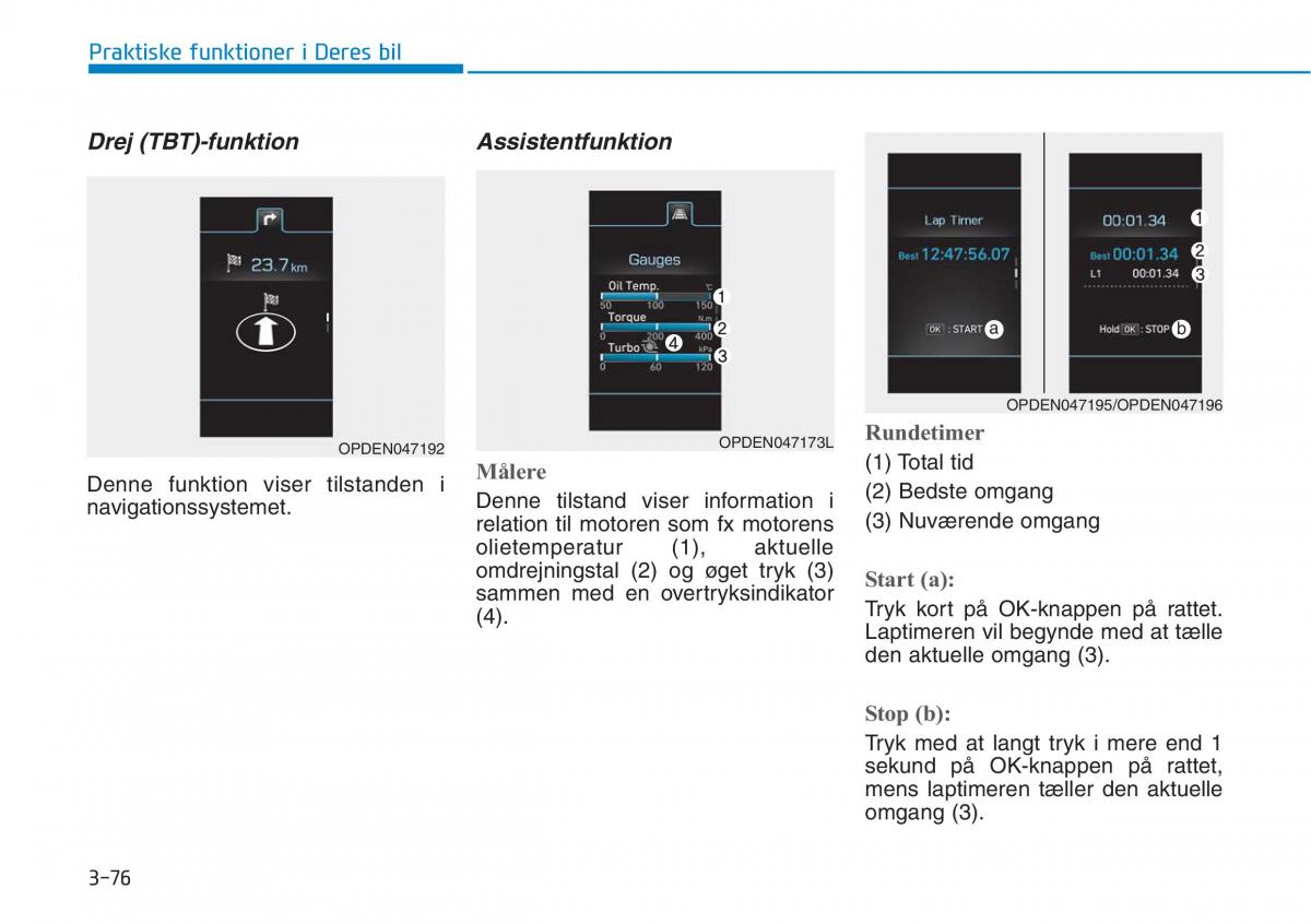 Hyundai i30N Performance Bilens instruktionsbog / page 159