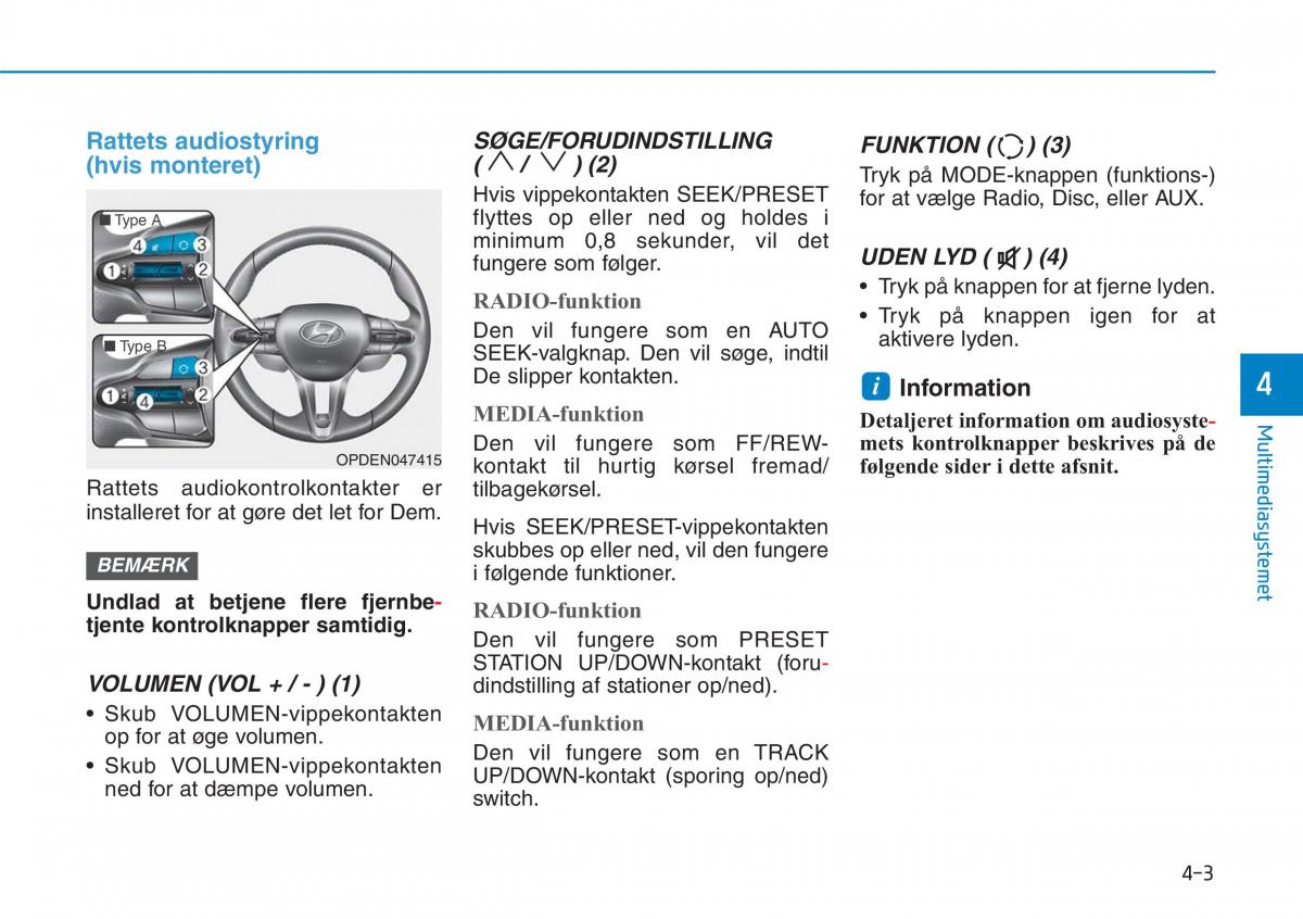 Hyundai i30N Performance Bilens instruktionsbog / page 224