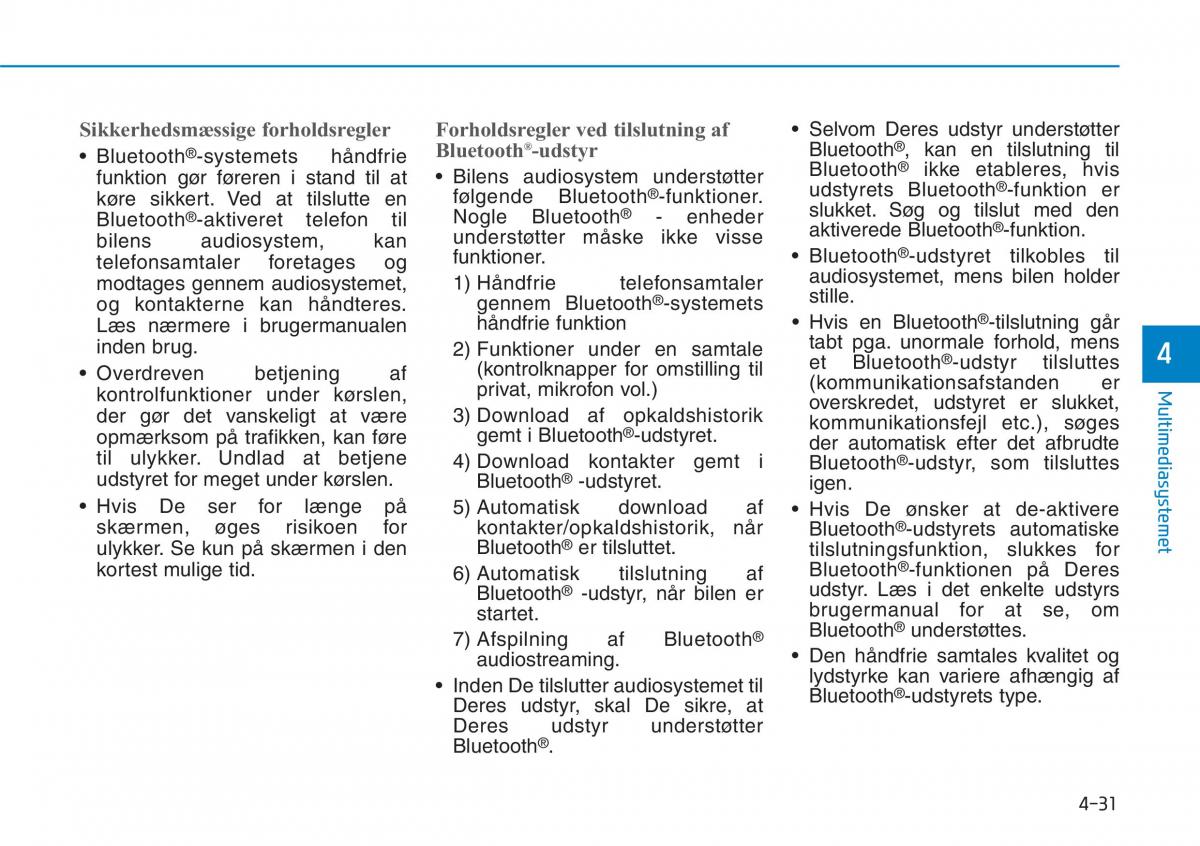 Hyundai i30N Performance Bilens instruktionsbog / page 252