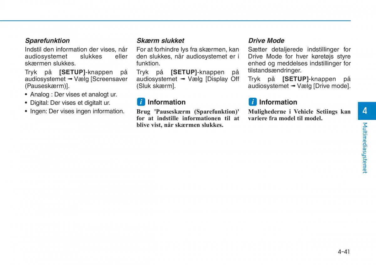 Hyundai i30N Performance Bilens instruktionsbog / page 262