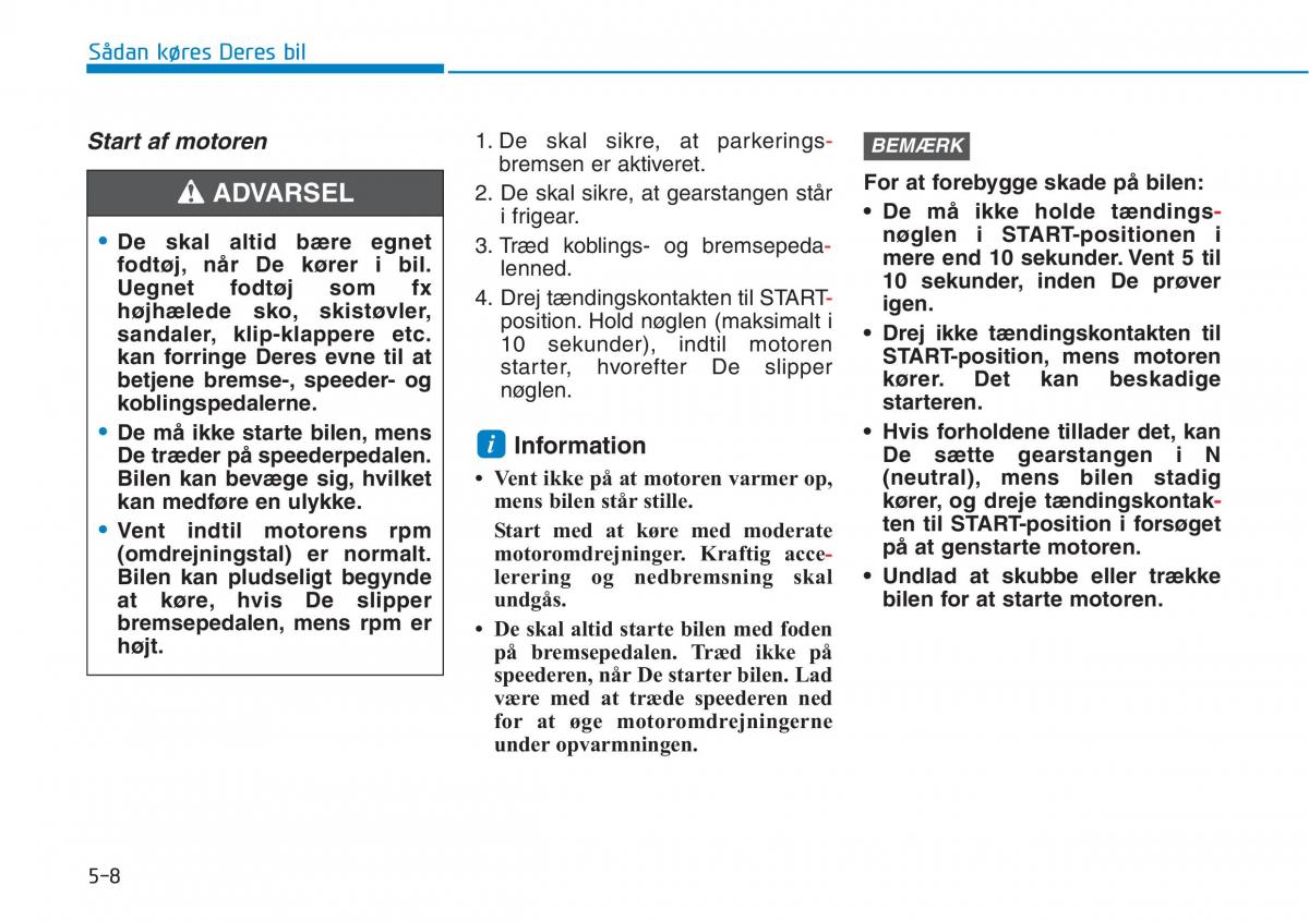 Hyundai i30N Performance Bilens instruktionsbog / page 271