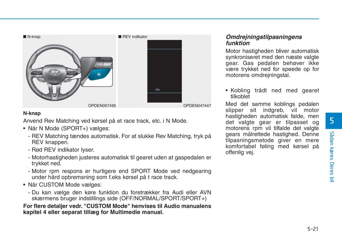 Hyundai i30N Performance Bilens instruktionsbog / page 284