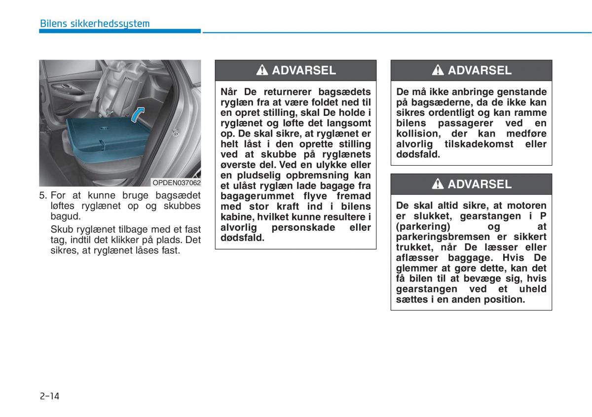 Hyundai i30N Performance Bilens instruktionsbog / page 31