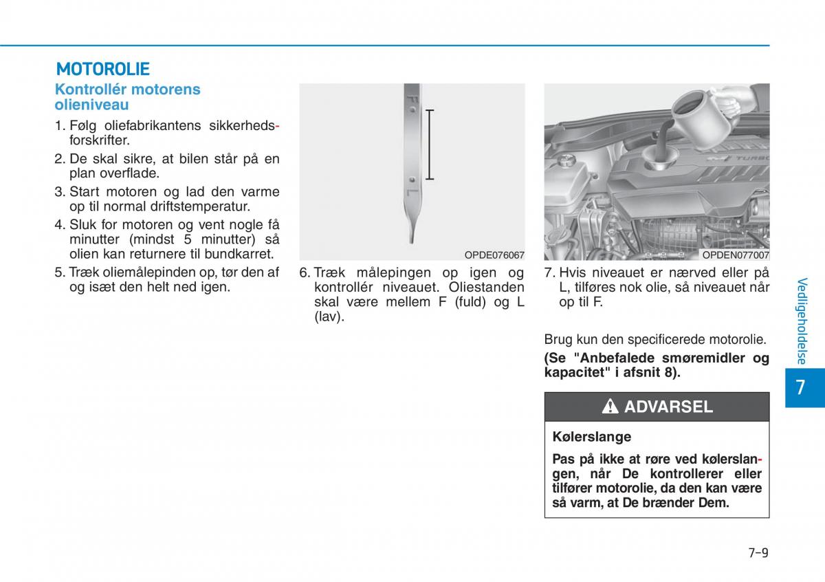 Hyundai i30N Performance Bilens instruktionsbog / page 423