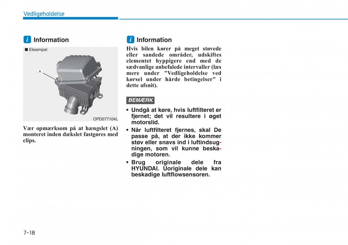 Hyundai i30N Performance Bilens instruktionsbog / page 432