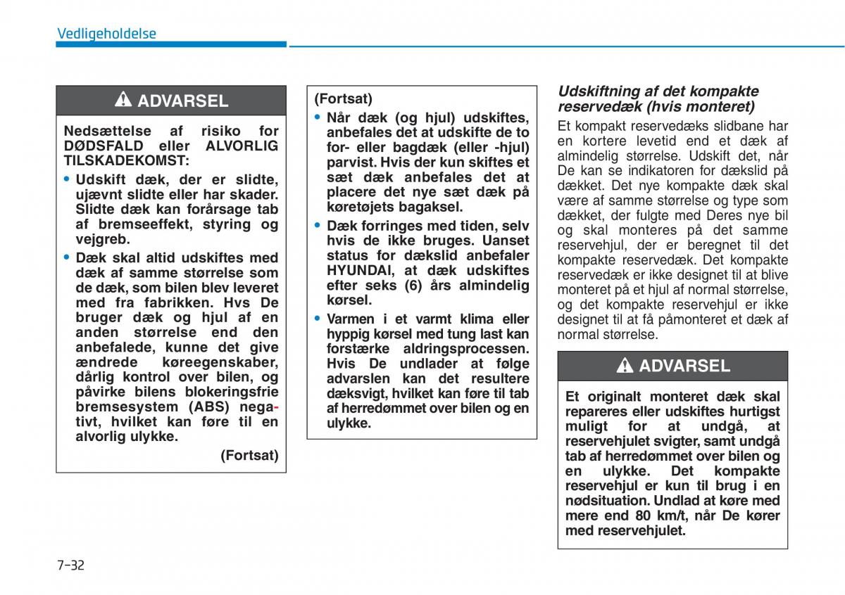 Hyundai i30N Performance Bilens instruktionsbog / page 446