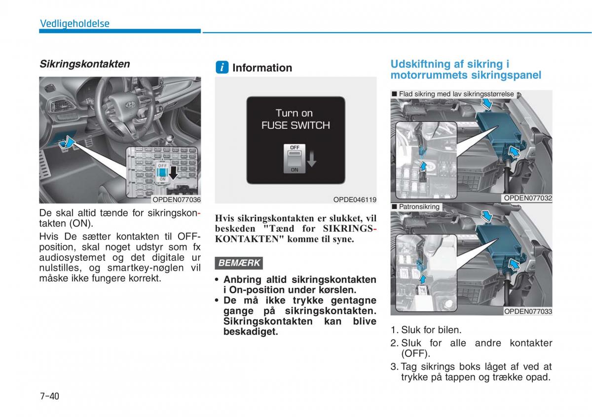 Hyundai i30N Performance Bilens instruktionsbog / page 454