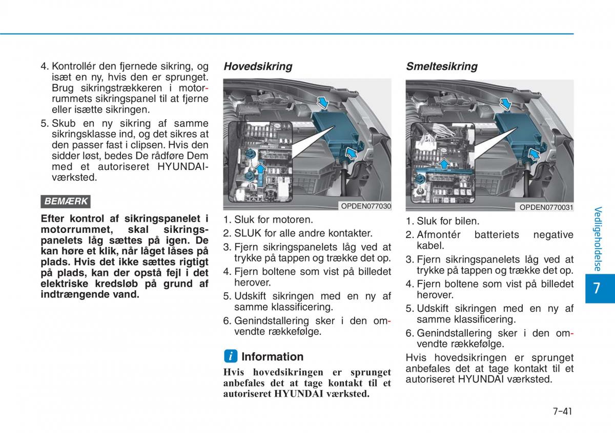 Hyundai i30N Performance Bilens instruktionsbog / page 455