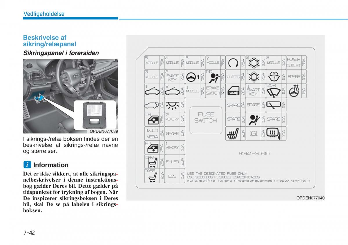 Hyundai i30N Performance Bilens instruktionsbog / page 456