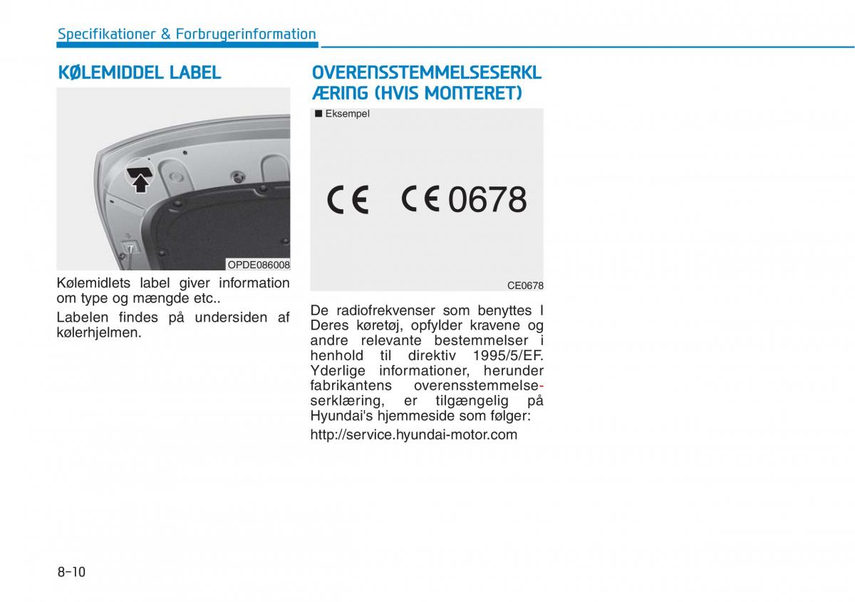 Hyundai i30N Performance Bilens instruktionsbog / page 498