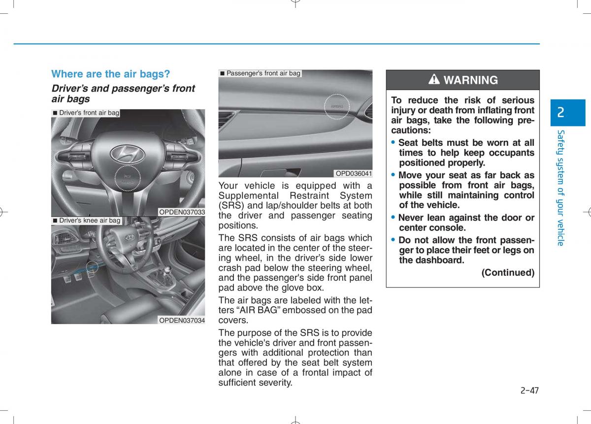 Hyundai i30N Performance owners manual / page 65