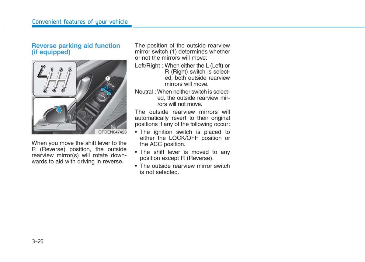 Hyundai i30N Performance owners manual / page 107