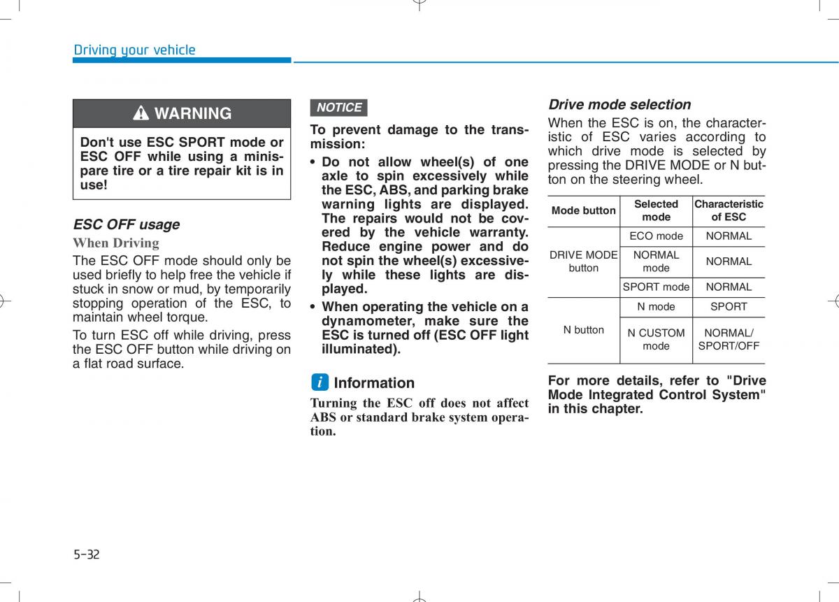 Hyundai i30N Performance owners manual / page 280