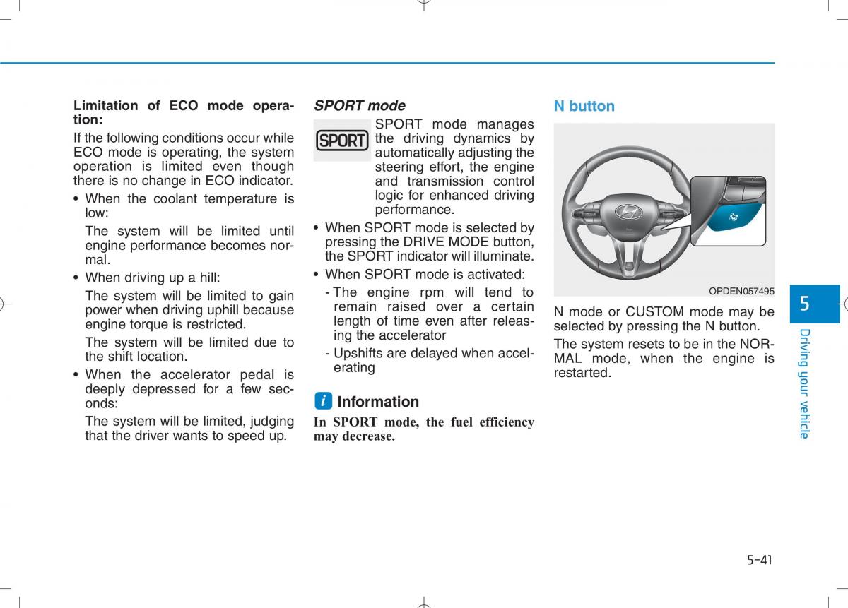 Hyundai i30N Performance owners manual / page 289