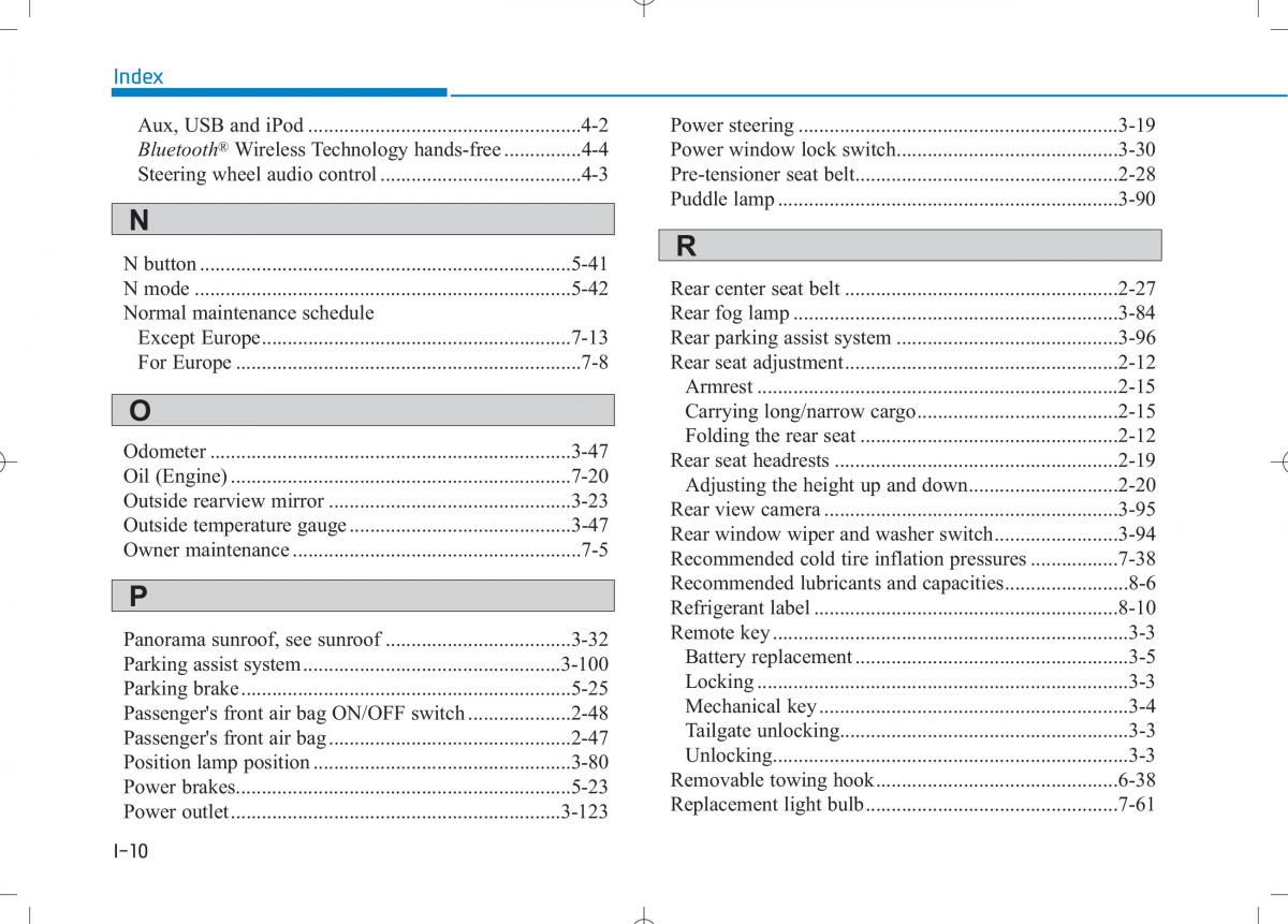 Hyundai i30N Performance owners manual / page 494