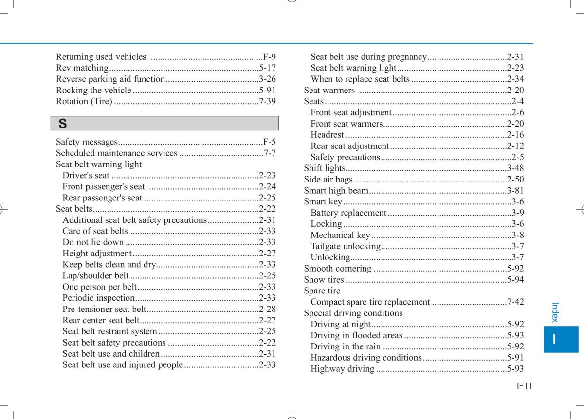 Hyundai i30N Performance owners manual / page 495